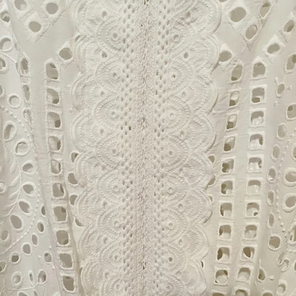 VINEYARD VINES WHITE, EYELET, SOFT COTTON, SWIMSUIT COVER-UP SIZE XL - Picture 5 of 5